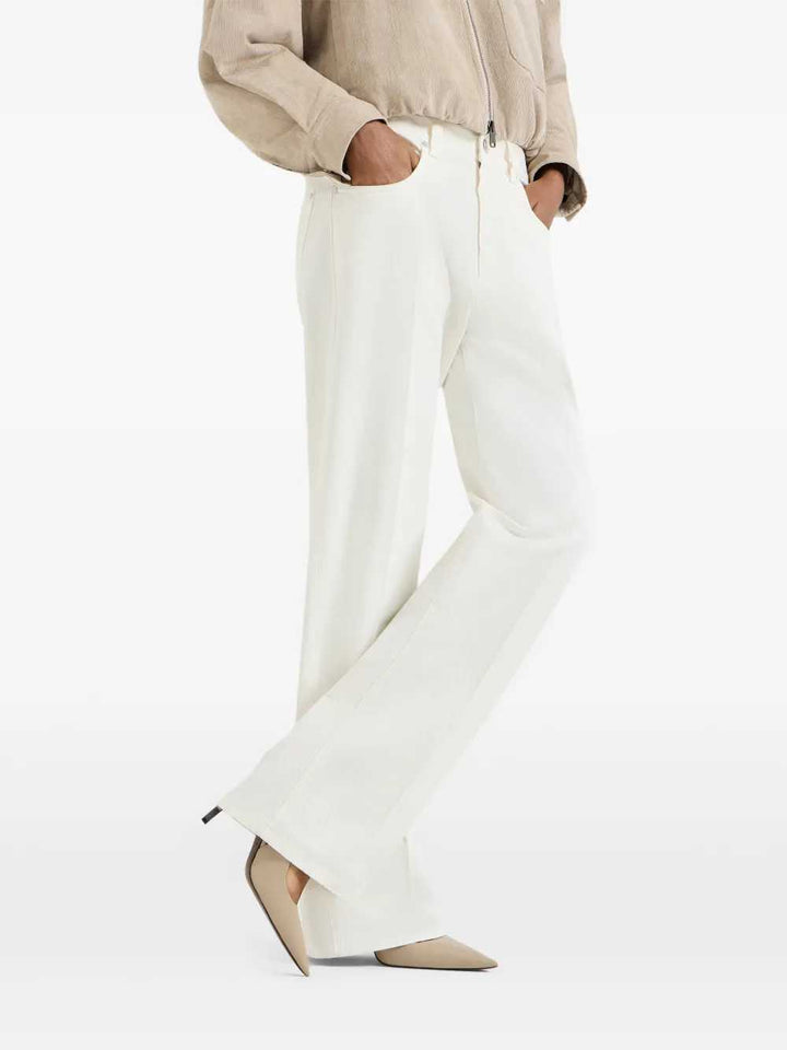 Brunello Cucinelli PANTS - Bianco | 8dc36e514c81a3321a8484811d90b278f6ad3672