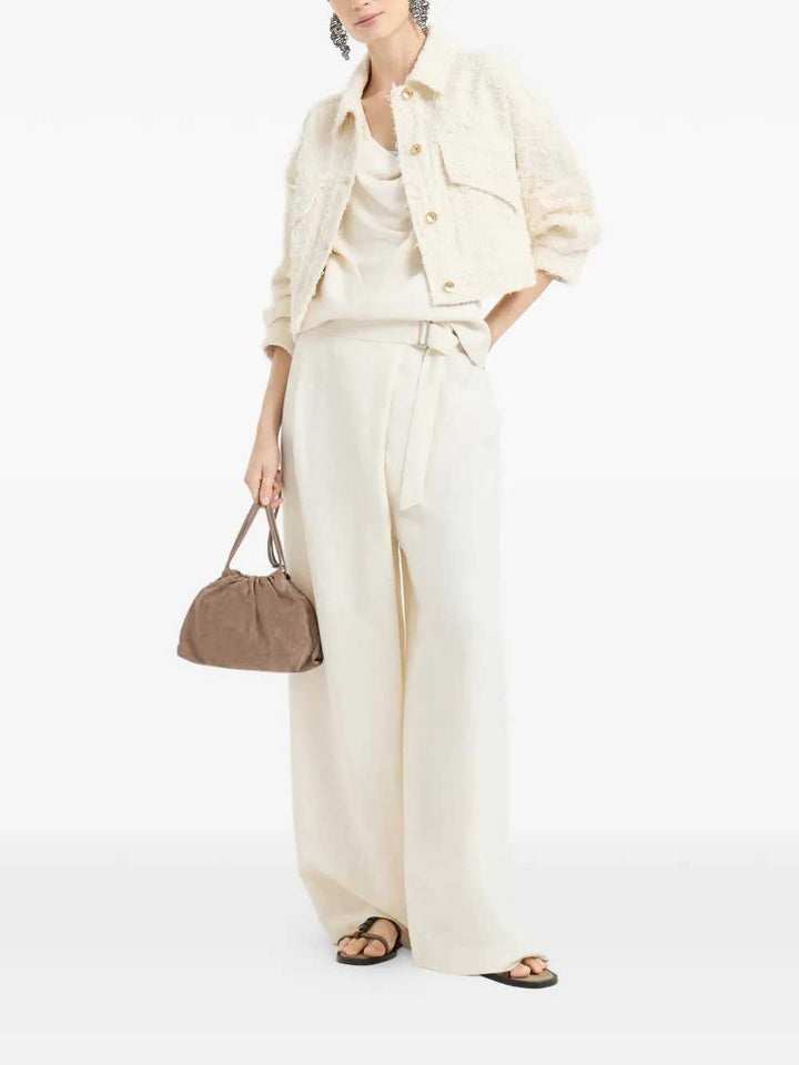 Brunello Cucinelli PANTS - Bianco | 36d9b21b42b387814f011954abd60fda9bd2d164