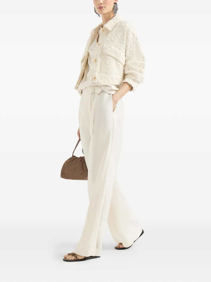 Brunello Cucinelli PANTS - Bianco | 974f5f6fc5886a3d9742646e1556f90d3b8b7a74