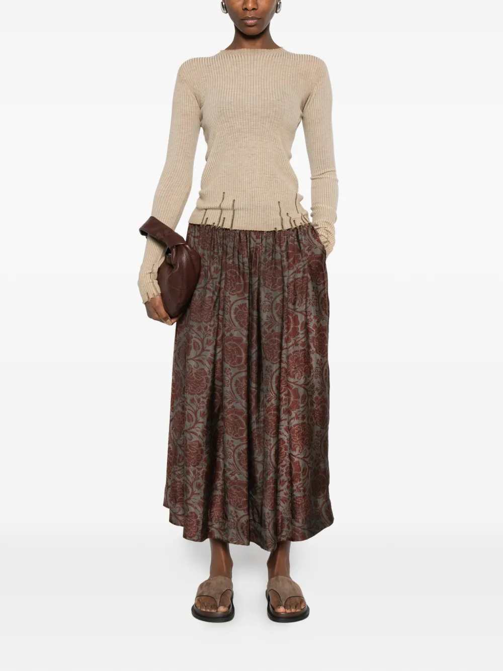 Uma Wang Top - Marrone | 8bda5902e64ca14d36b938a436f9adbab8d9f6bf