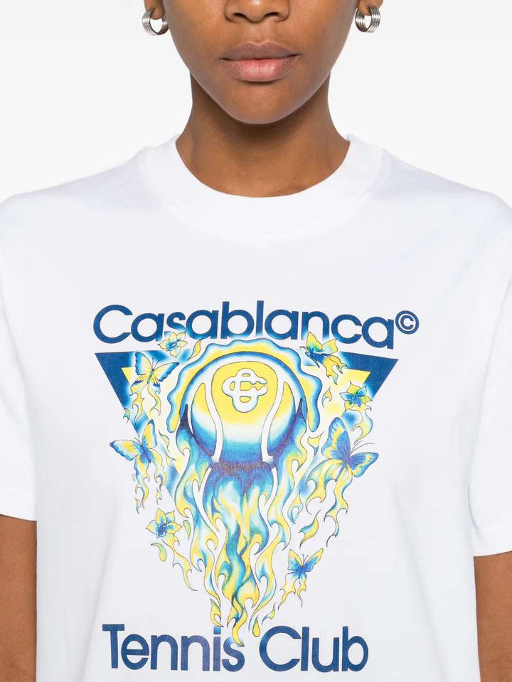 Casablanca TSHIRT - Bianco | 23cba564733ac92ef4bd91d21593560ead994f34