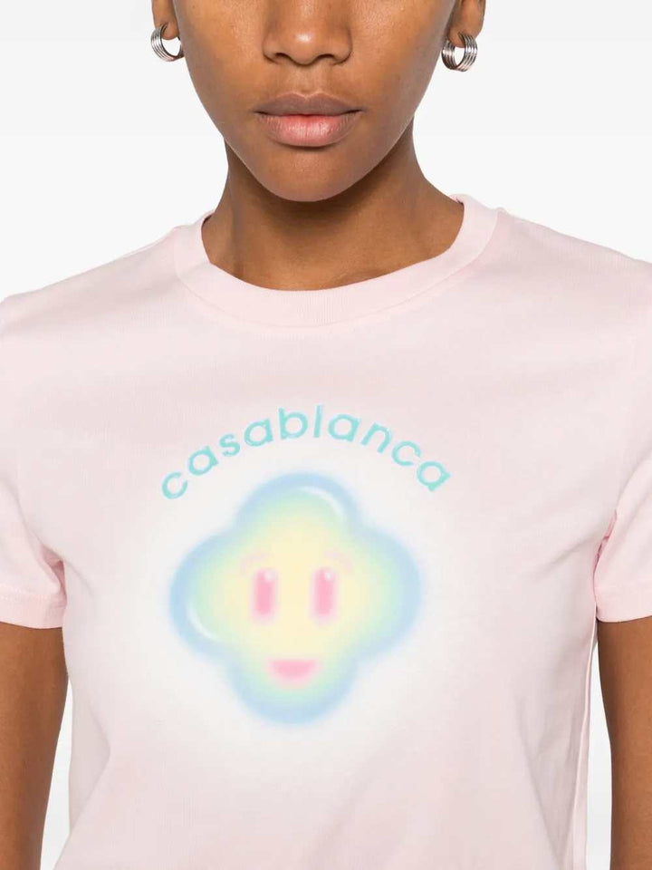Casablanca TSHIRT - Pink & Purple | 5c7cb025353dec590c669eb34b1b5129d76e7e34
