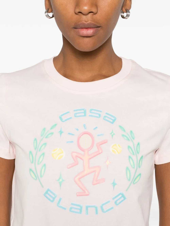Casablanca TSHIRT - Pink & Purple | aa5860f13c1491980b8d0d15fde01d2f3ef406a7