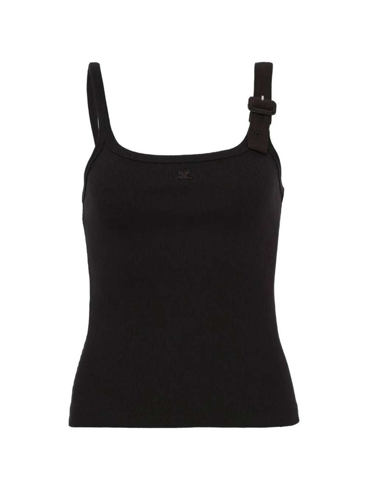 Courreges TOP - Nero | e85d657a1ffa3c3a941ba2aa8e1f56ffc9941cf5