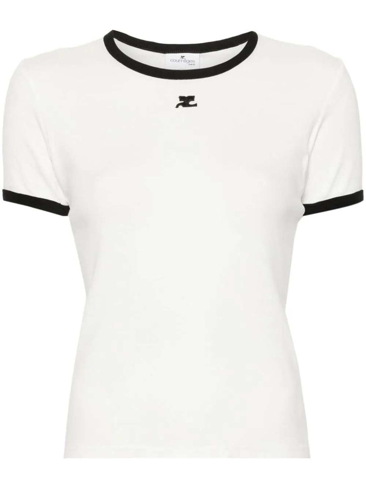 Courreges T-shirts - Bianco | 326eaf9beaacf7cd6b151a30706c17b01ebb1c5d