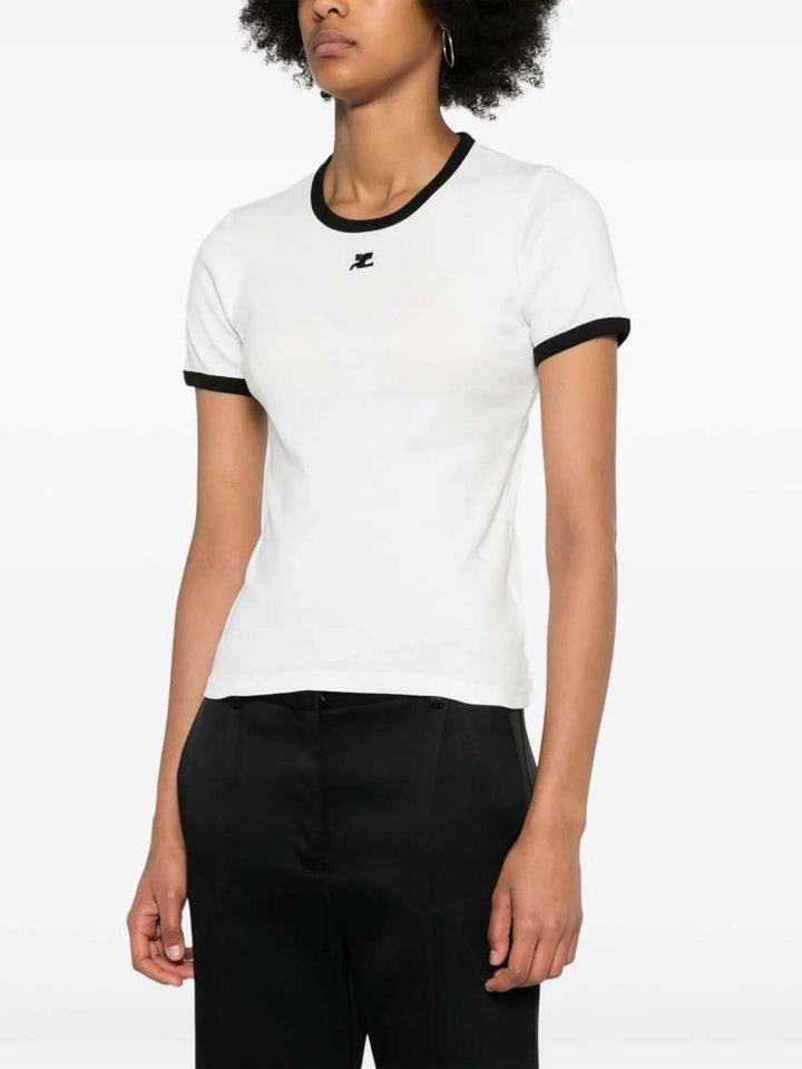 Courreges T-shirts - Bianco | 1ceb6773a337256e419bdbb70f1f21e9c6e8853d