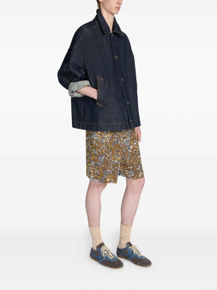 Dries Van Noten SHORTS - Metallic | da1c0921d8282912f6cd7f93684495183f4e2f42