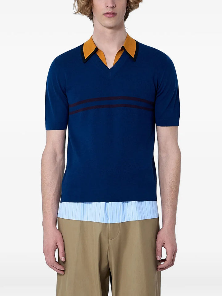 Dries Van Noten POLO - Blu | 9c06c6453a8e5945e17b523b8ea8d14fe8d6a4ab