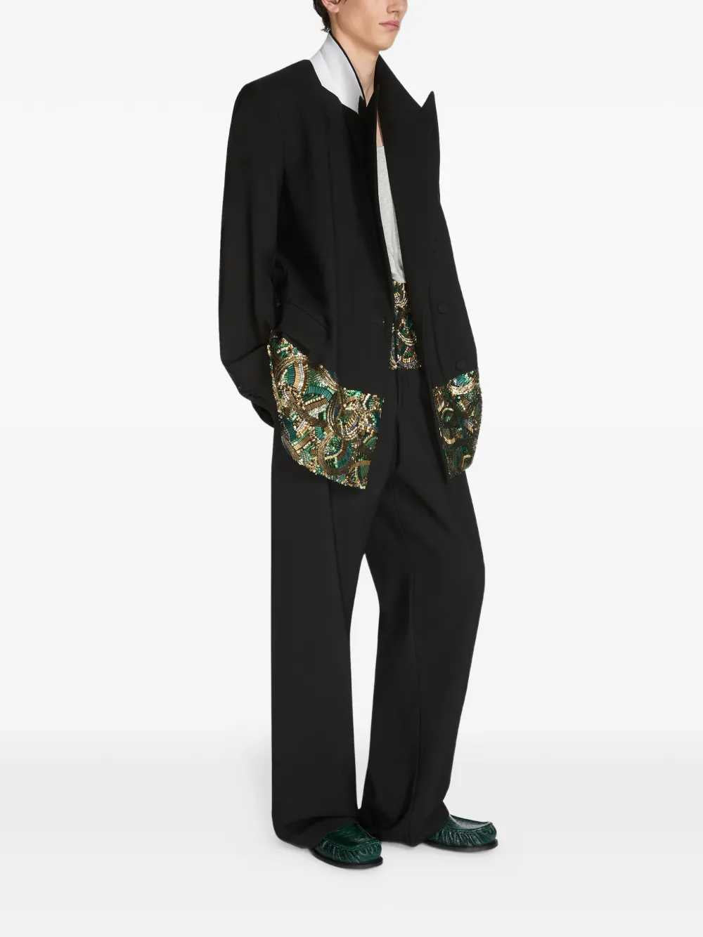 Dries Van Noten JACKET - Nero | e09243fcb8cc710bea6ab44df03ebe08c9b6c8c4