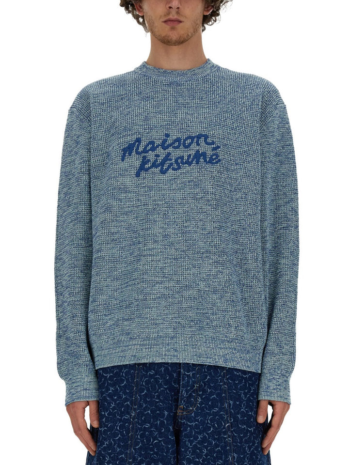 Maison Kitsuné Maglioni - Azzurro | Wanan Luxury