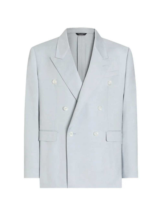 Giacca Doppiopetto In Viscosa Shantung