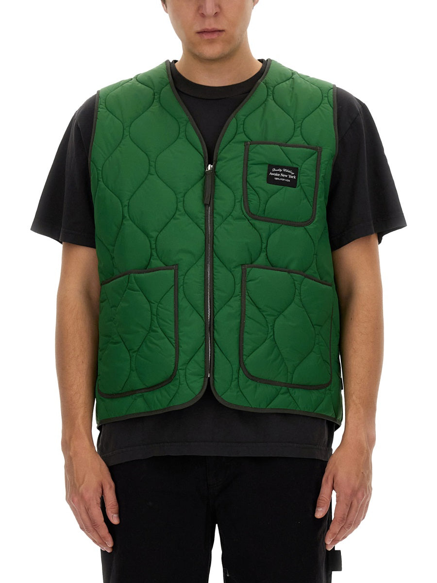 Awake NY Gilet - Verde | Wanan Luxury