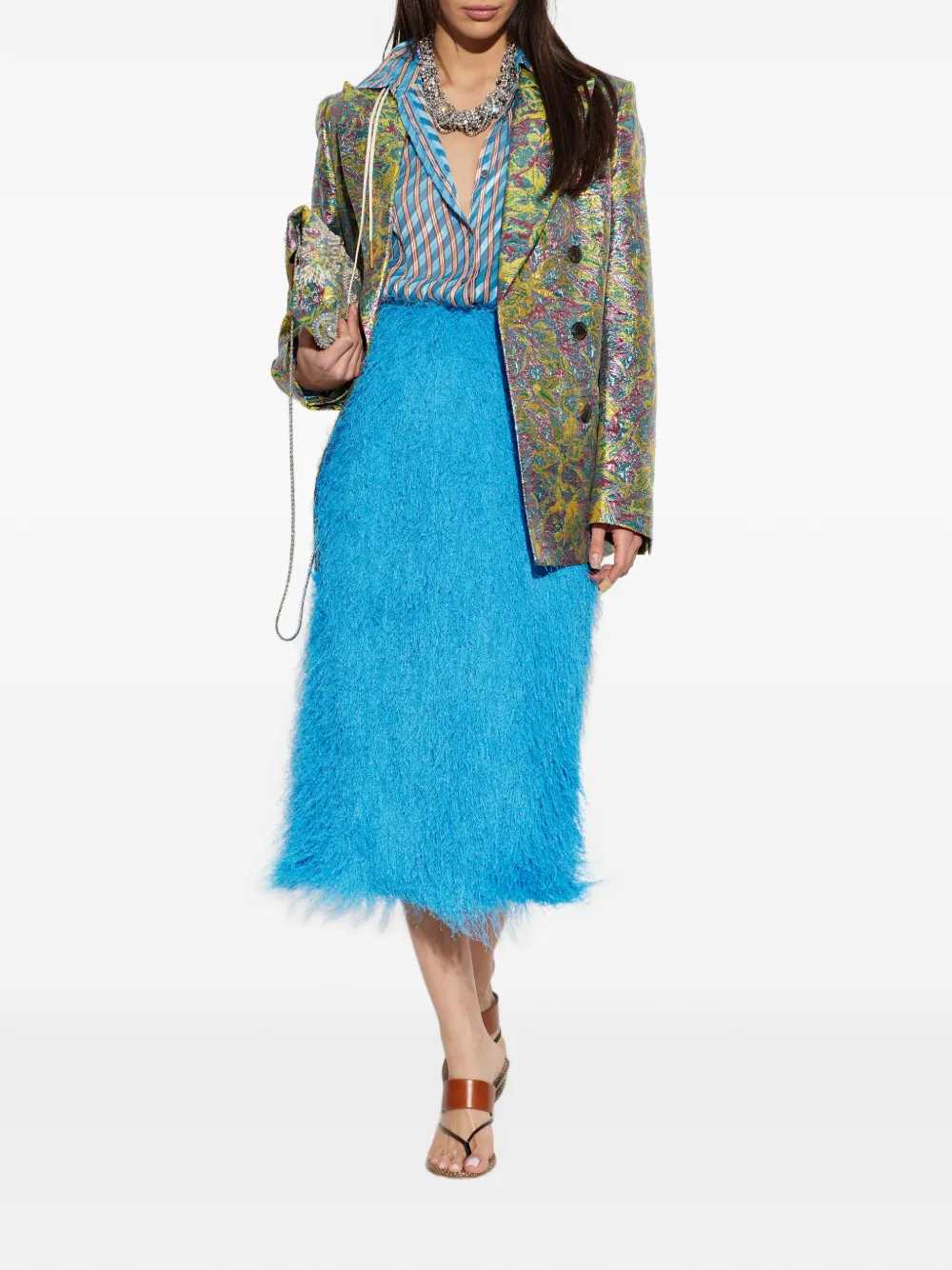 Dries Van Noten SKIRT - Blu | 9fb5b1a2f73eb9acfc057adf25c107b01eba6d01