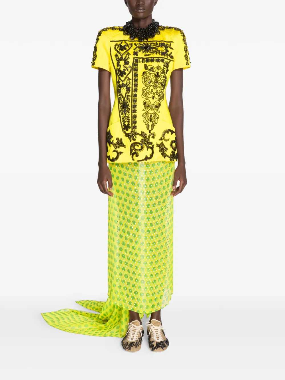 Dries Van Noten SKIRT - Yellow & Orange | 24d9c324d08e5402211588f32aae9cfaa654e24a