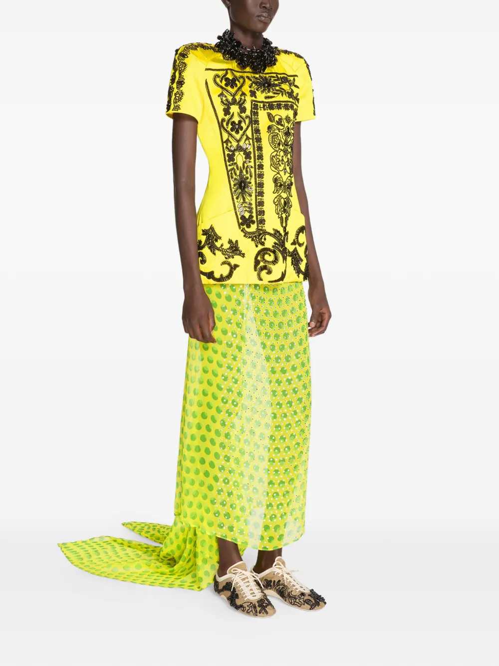 Dries Van Noten SKIRT - Yellow & Orange | 6972679896f71b7f2d2c56c68d4ce0fb93cba852