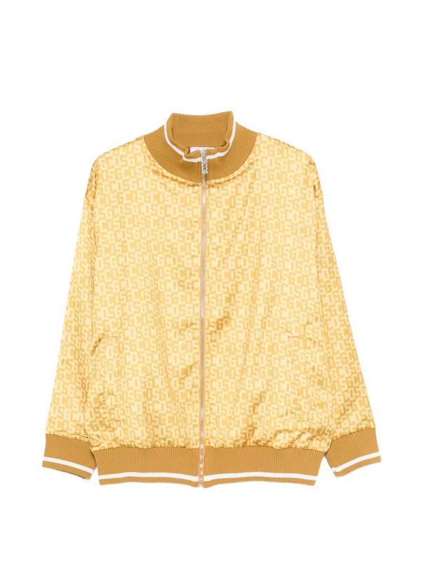 Giacca Bomber Con Stampa Logo E Chiusura A Zip