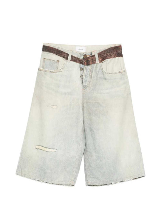 Pantaloncini Con Cintura Stampata