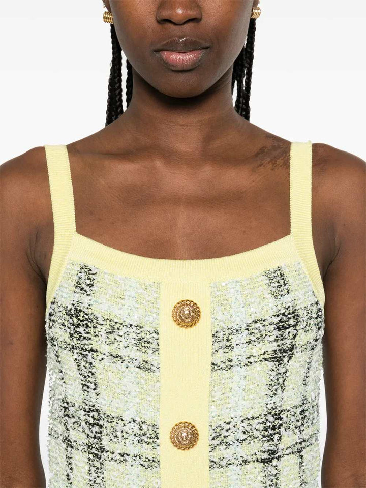 Balmain DRESS - Yellow & Orange | b02a55118a664a9e440494392e377df66fdaa85d