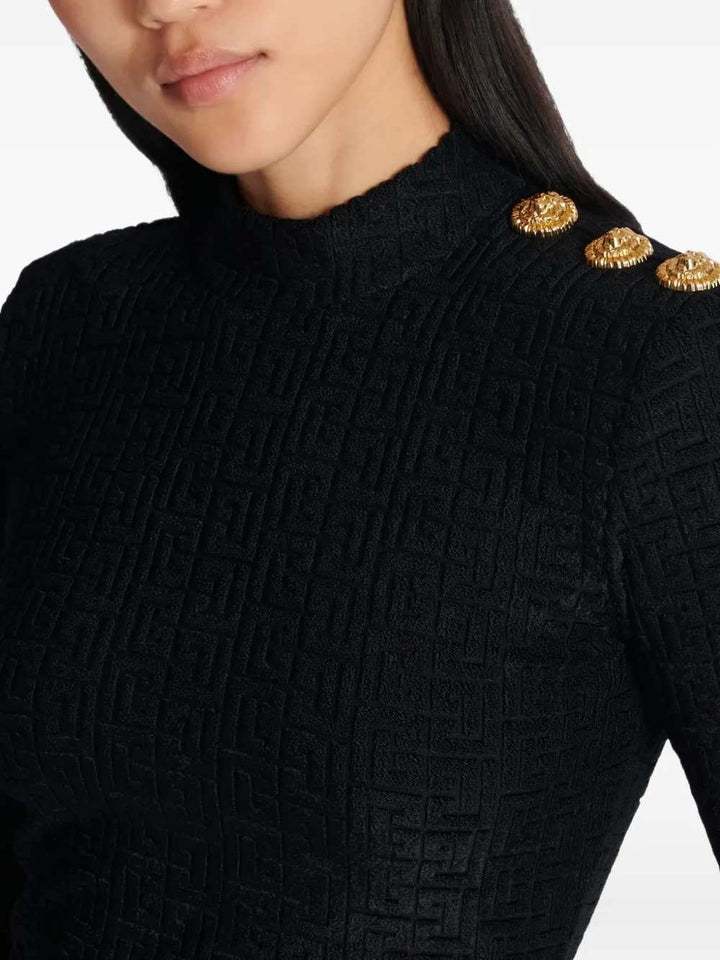 Balmain TOP - Nero | ef6906f986cfb0c56c6032708f4b21a9abc7908a