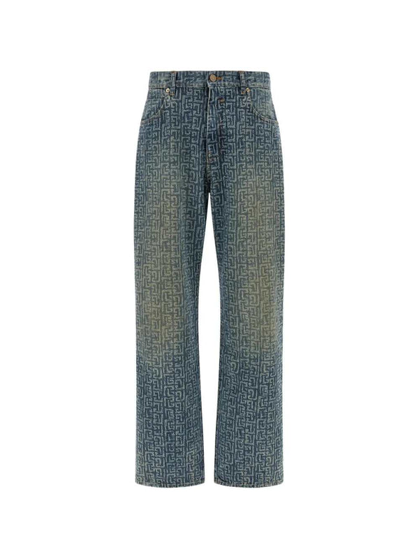 Jeans Con Effetto Schiarito