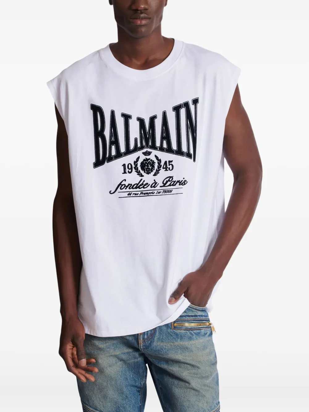 Balmain TSHIRT - Bianco | ca1055915f901cc285800a7fd5681f8ac9ed235c