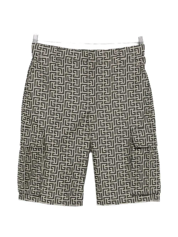 Pantaloncini Cargo Con Monogramma
