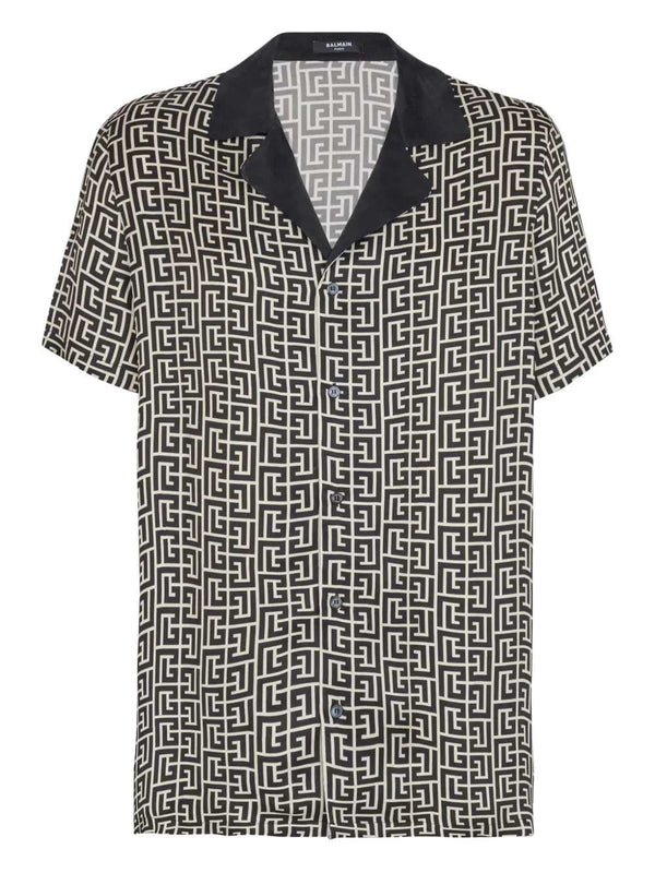 Camicia Con Monogramma Pb