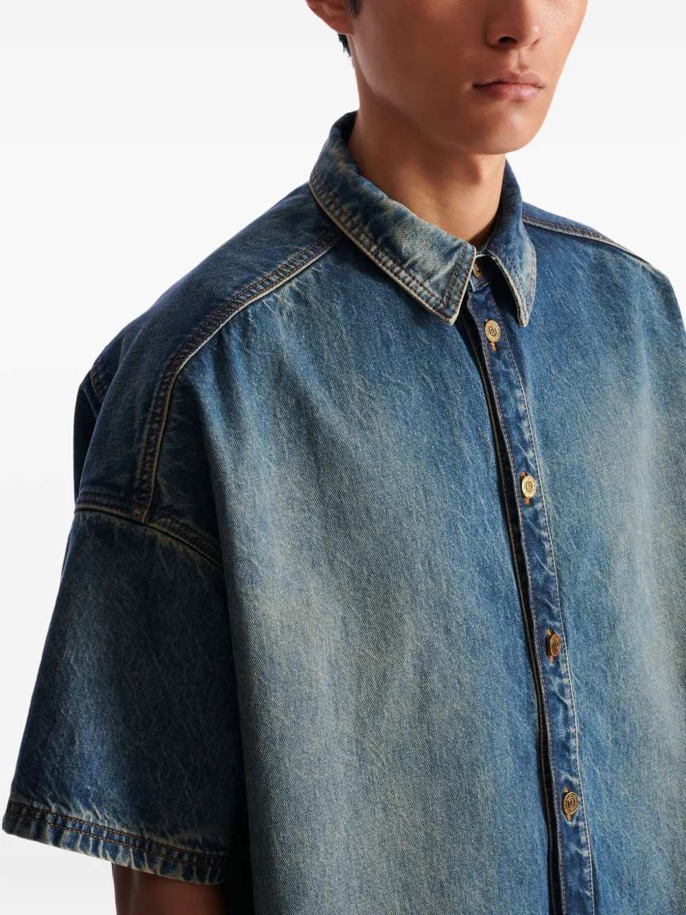 Balmain SHIRT - Blu | 18c365f73f495313faf0687d2a627745359cdb00