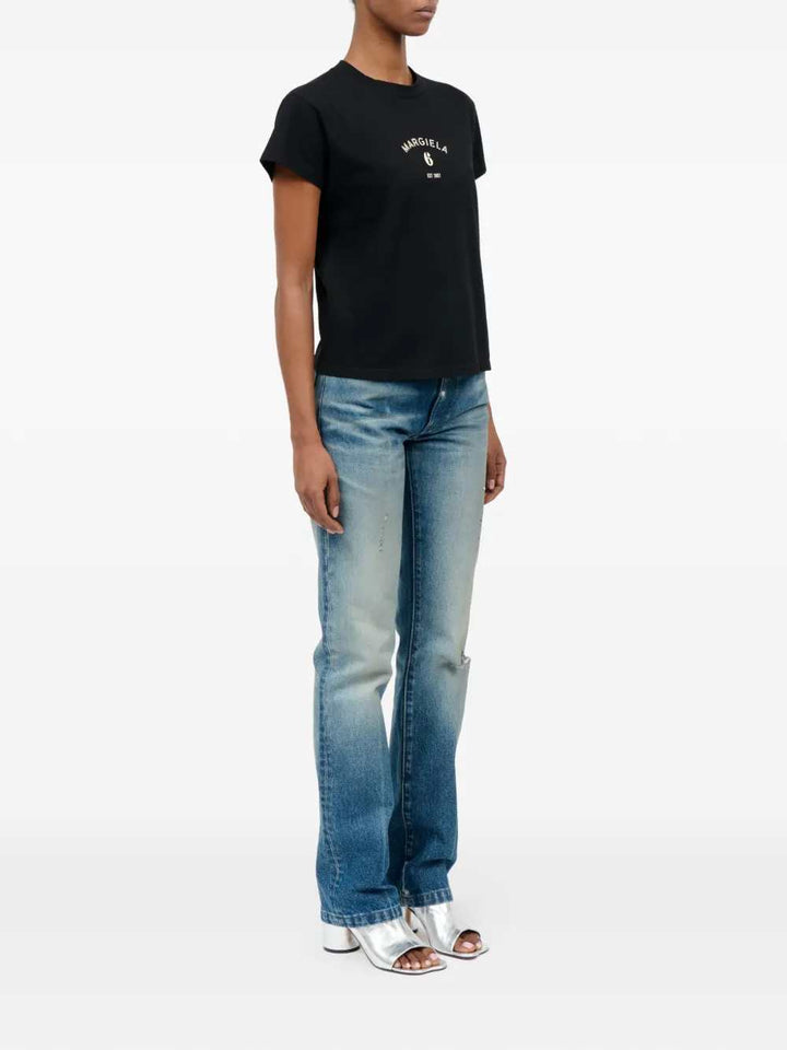 Mm6 Maison Margiela TSHIRT - Nero | adef55550cce44e9f5dbf3528ac9667f41a05265