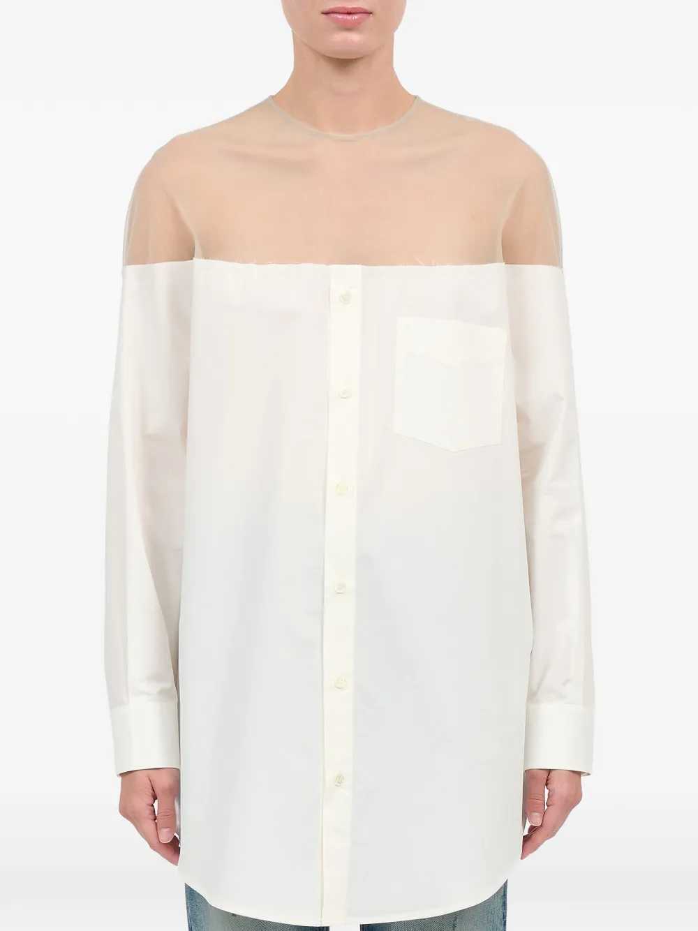 Mm6 Maison Margiela TOP - Bianco | 98b035507fb539d391dc92b37f21daed621037af