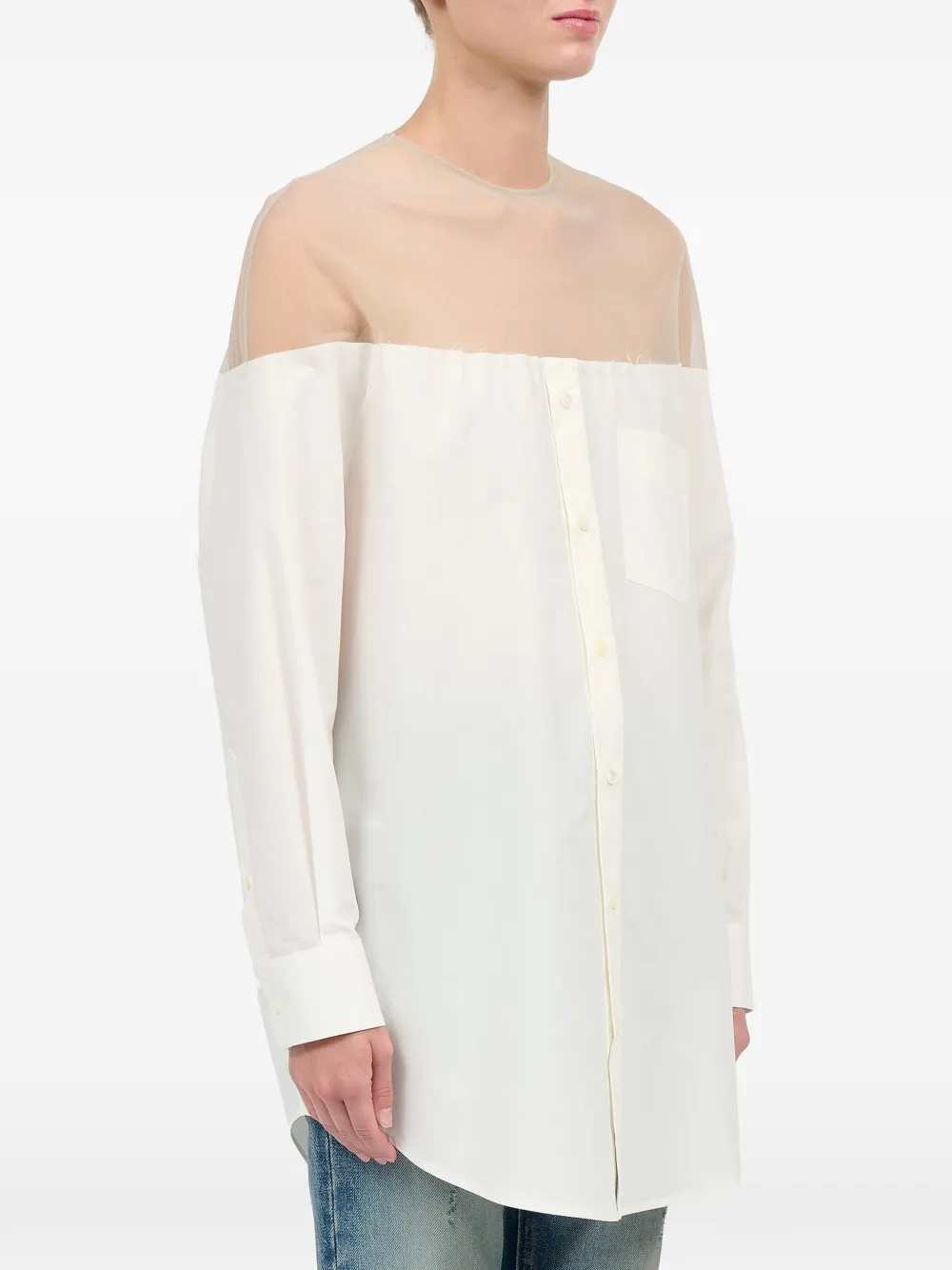 Mm6 Maison Margiela TOP - Bianco | bc1de887a46e05811efe83a84dd0d6b5207afa95