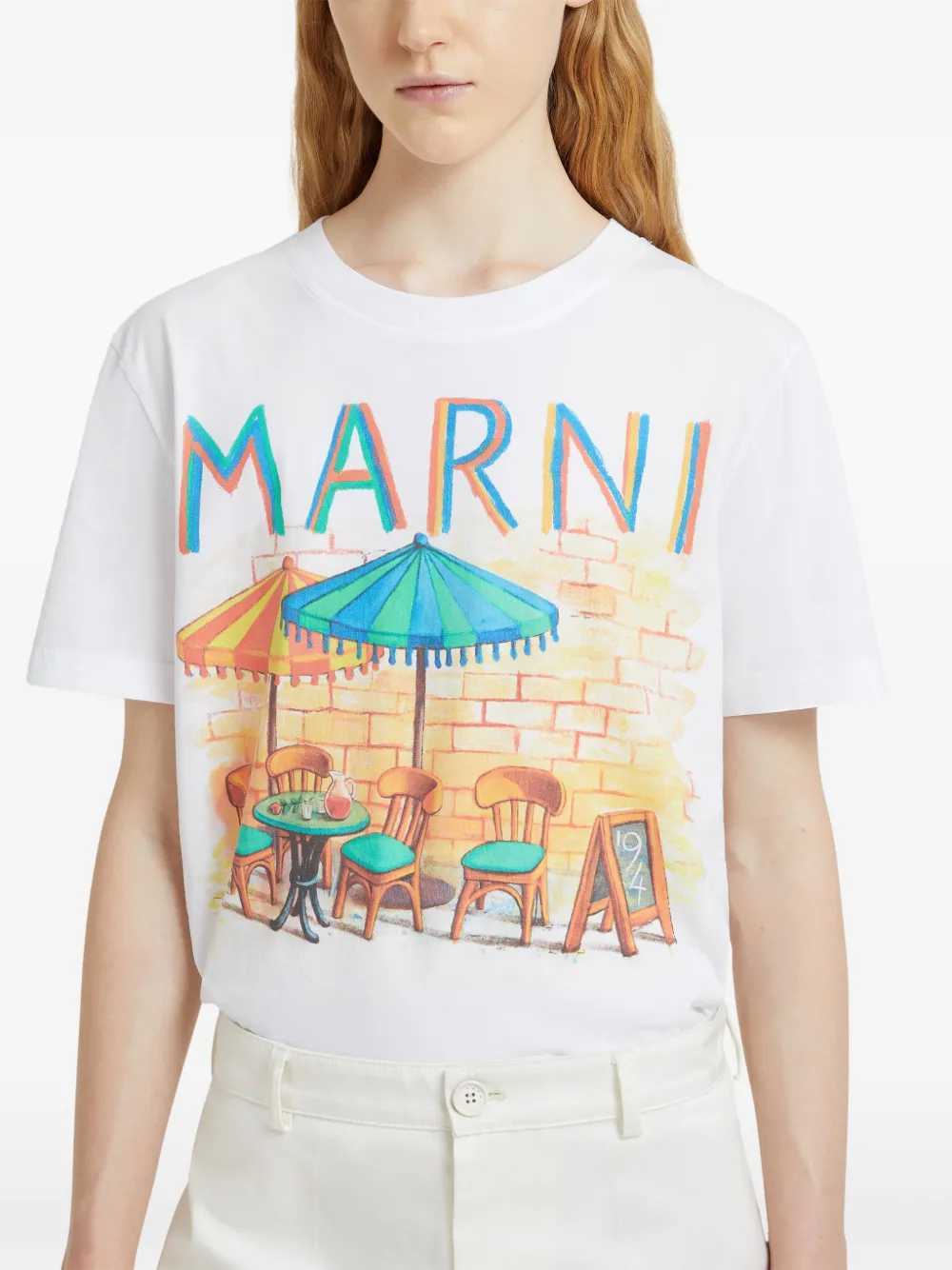 Marni TSHIRT - Bianco | 3b543abad3dc197af7574ccbb165c87618afd0d3