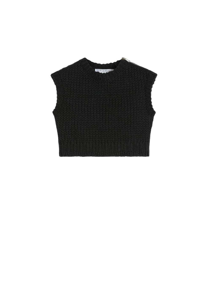 Max Mara TOP - Nero | 2c8f80aaf3f5467d5ebb7e5e0aa1ae0ad04aa975