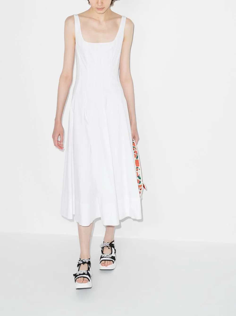 Staud Long dresses - Bianco | 7ec0b1b29119a781ee7c5d2c1d43d2cb677693a0