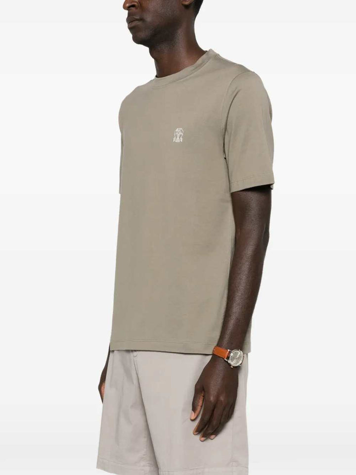 Brunello Cucinelli T-shirts - Verde | 84b2486d7983ffad5fb3830e9ea5257950fabc93