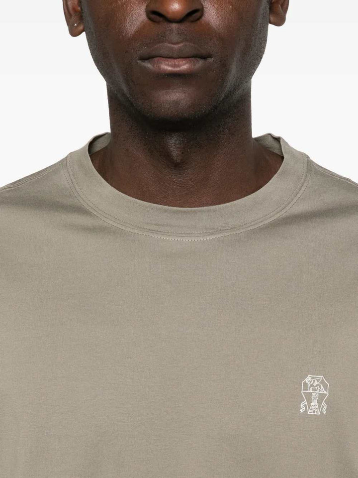 Brunello Cucinelli T-shirts - Verde | 9ad4fe1514b10c821c8d34dd4877a95560e4037d