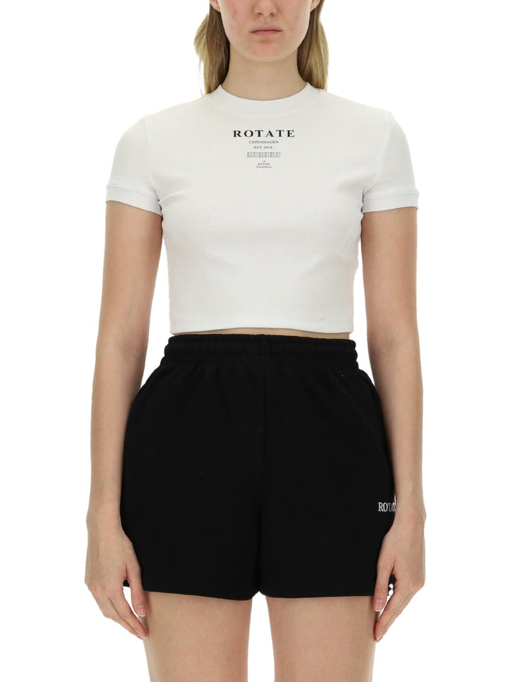 Rotate Birger Christensen T shirt - Bianco | Wanan Luxury