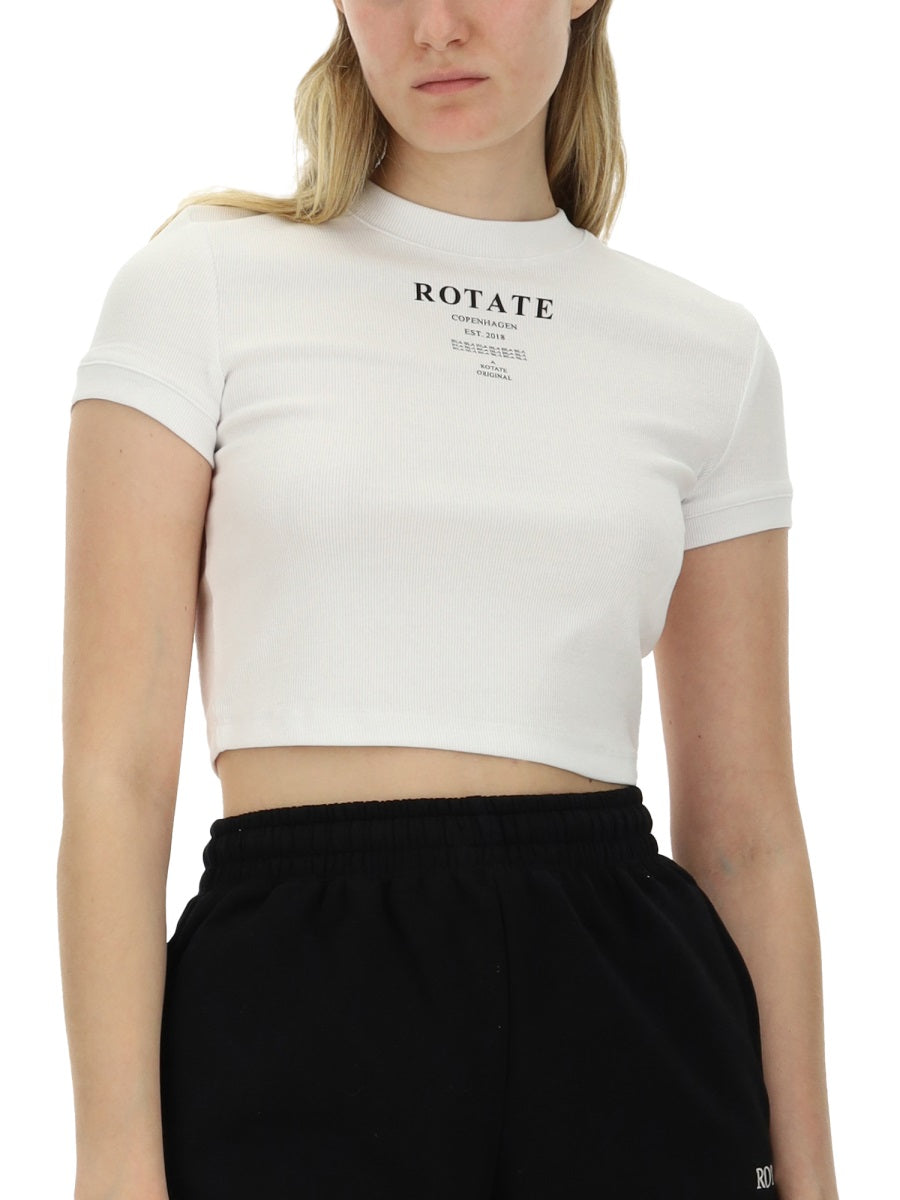 Rotate Birger Christensen T shirt - Bianco | Wanan Luxury