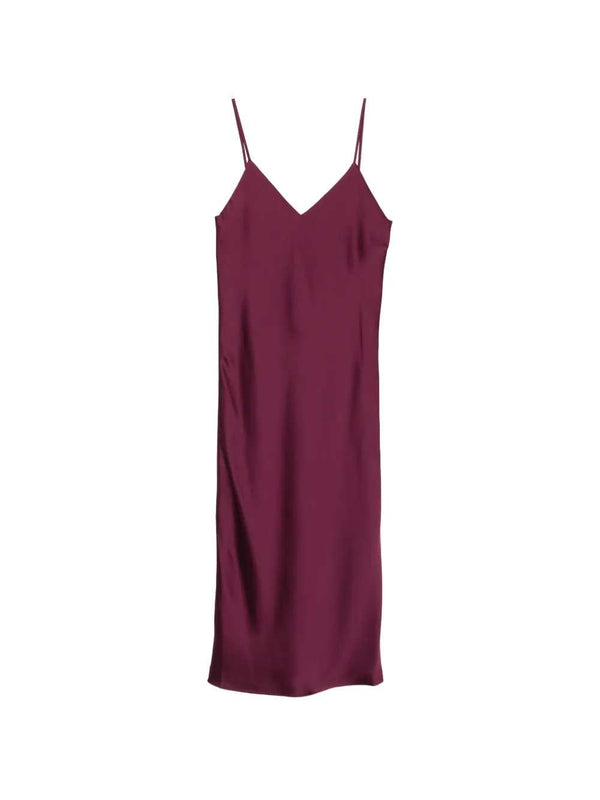 Abito Midi Con Scollo A V