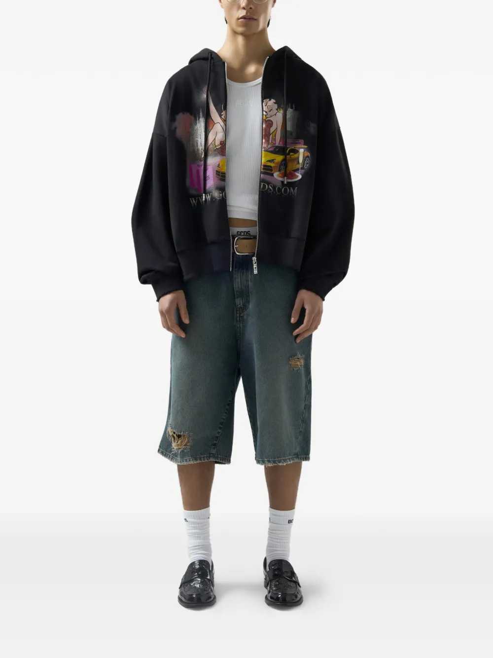Gcds SWEATSHIRT - Nero | bde880eae7e4f3826fe4cb0192f7f686c1289b8e