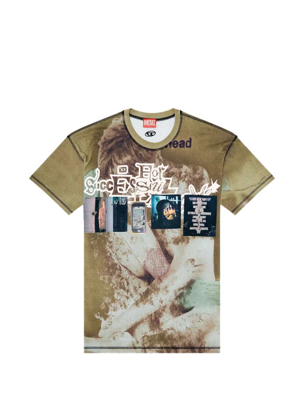 Diesel TSHIRT - Verde | c6c896f44bf6e02cda95dad9ec266bb210c11d06