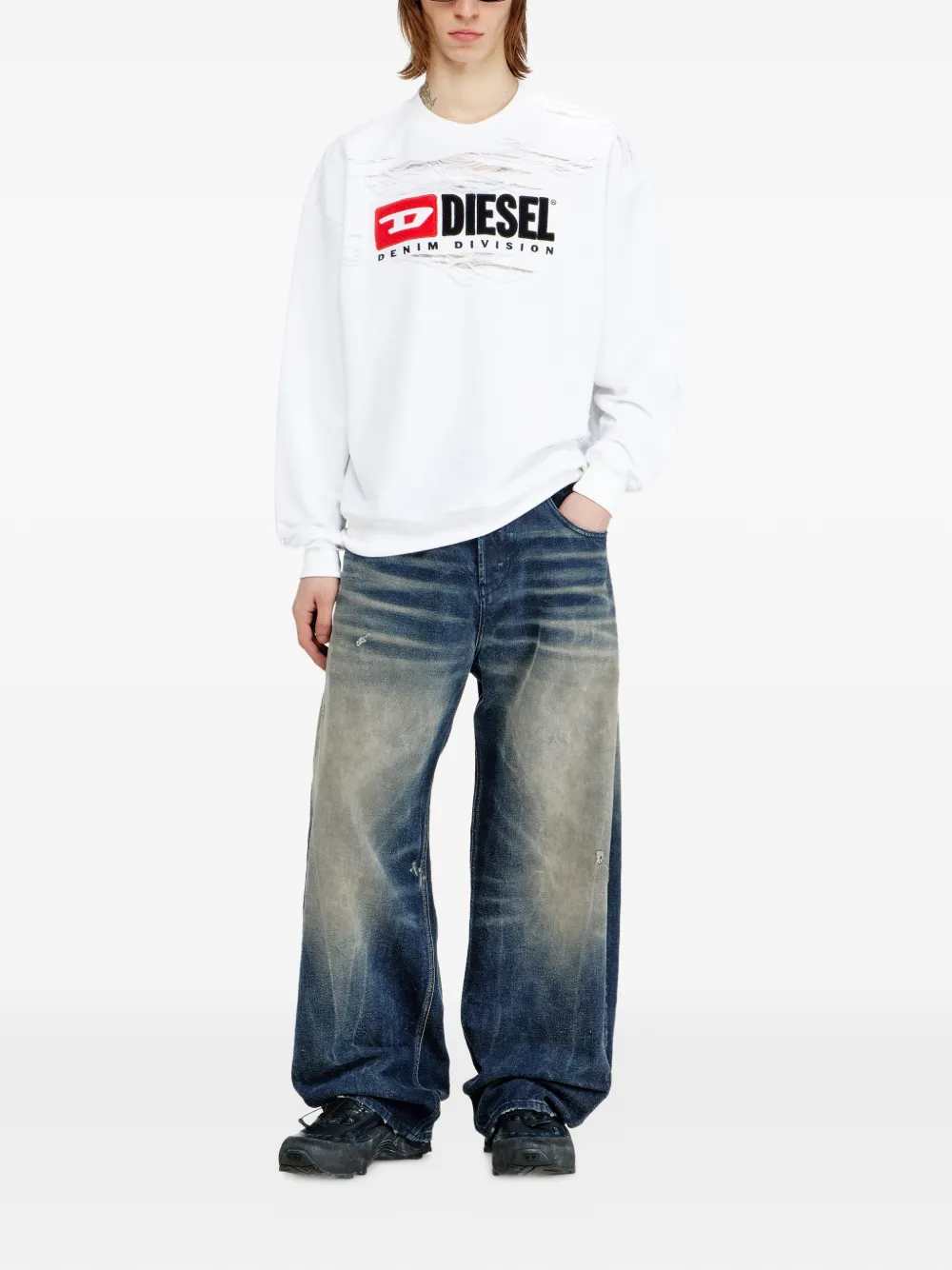 Diesel SWEATSHIRT - Bianco | 5eb74db90ee4942f06aa375b65b0aad821473b3d