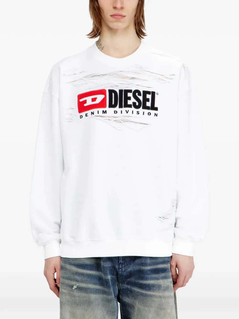 Diesel SWEATSHIRT - Bianco | fa53b40f64635f3314742d452d710229c4e9f703