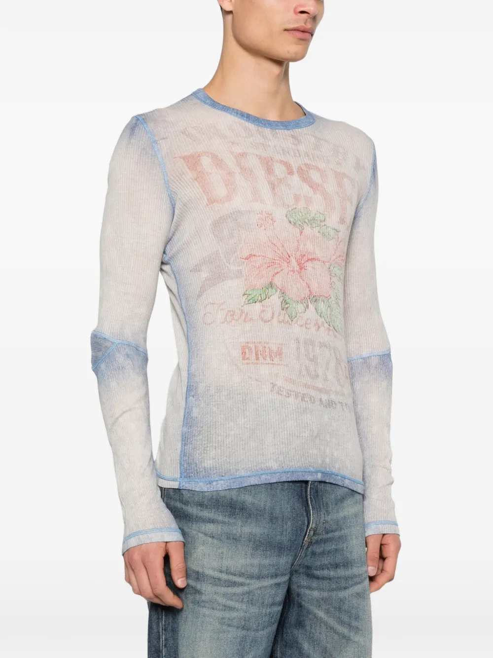 Diesel TSHIRT - Blu | de51393caf6e023db6be988b9a0fab6a84f1edde