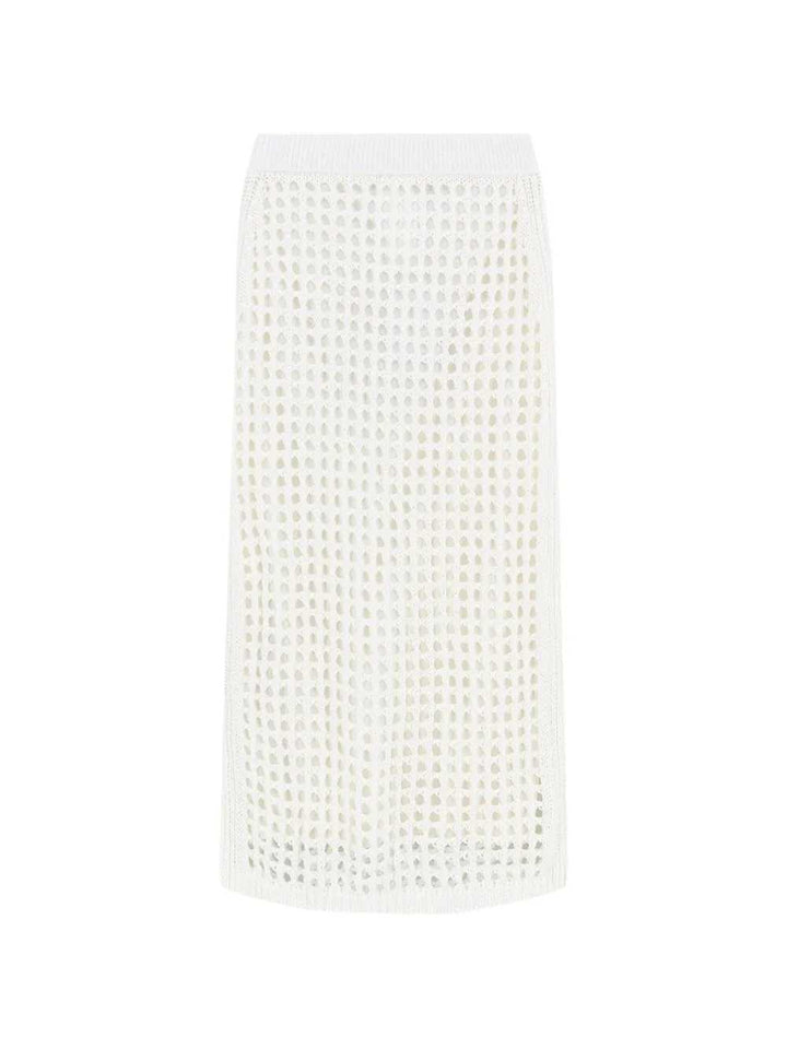 Max Mara SKIRT - Bianco | ef0a84ef9dcf27ef0f193d5a07997c21cf4ed03b