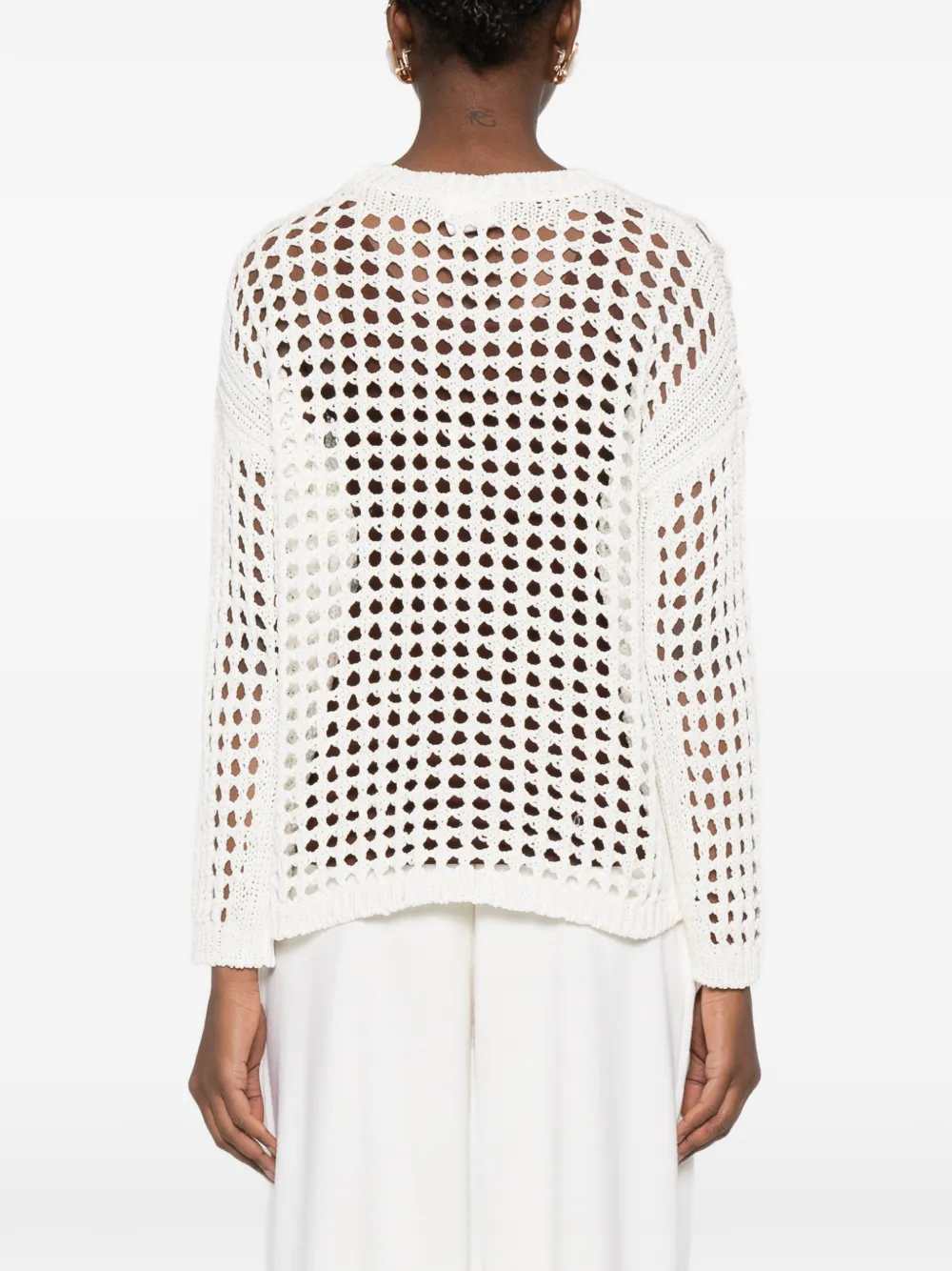 Max Mara SWEATER - Bianco | 5745165385d507eecc114812128cd1ebbcc44ac1