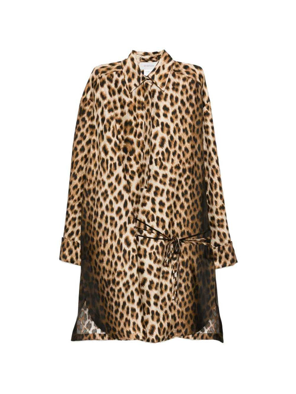 Abito Midi Leopardato