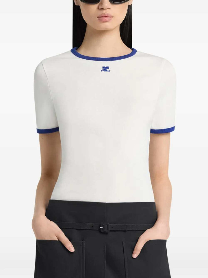 Courreges T-shirts - Bianco | 83483b050fb5a7a3b5d885a39b1f9903bc36b6f3