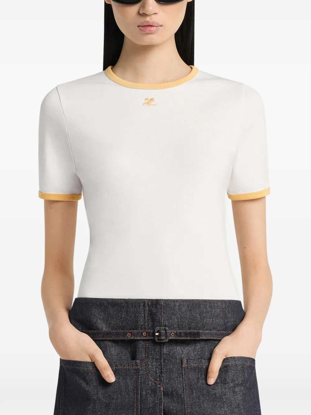 Courreges T-shirts - Bianco | f242d2b6d37aee9a617cafa1e38863a2f8a75107