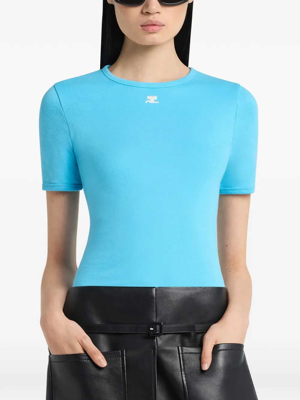 Courreges T-shirts - Blu | de760414de7c8ce7339051324a997d64dff17455